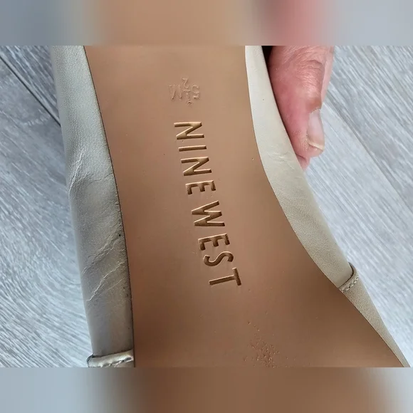 Nine West Snakeskin Leather Peep Hole Heels Pumps Stilettos - Picture 11 of 16